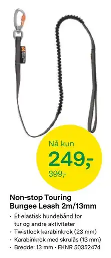 Felleskjøpet Non-stop Touring Bungee Leash 2m/13mm tilbud
