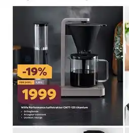 Megaflis Wilfa Performance kaffetrakter CM7T-125 titanium tilbud