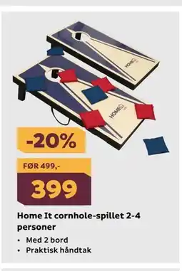 Megaflis Home It cornhole-spillet 2-4 personer tilbud