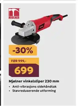 Megaflis Mjølner vinkelsliper 230 mm tilbud