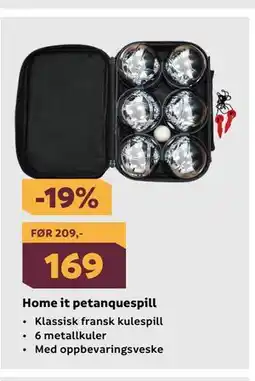 Megaflis Home it petanquespill tilbud