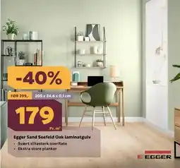 Megaflis Egger Sand Seefeld Oak laminatgulv tilbud