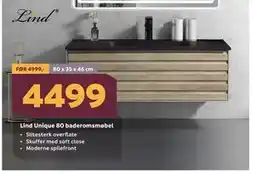 Megaflis Lind Unique 80 baderomsmøbel tilbud