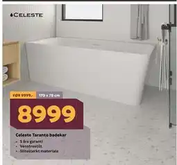 Megaflis Celeste Taranto badekar tilbud