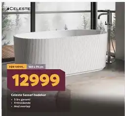 Megaflis Celeste Sassari badekar tilbud