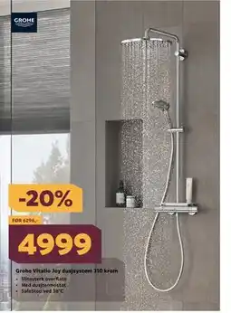 Megaflis Grohe Vitalio Joy dusjsystem 310 krom tilbud