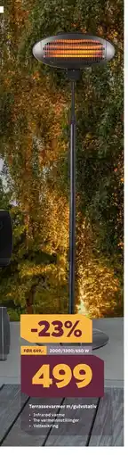 Megaflis Terrassevarmer m/gulvstativ tilbud