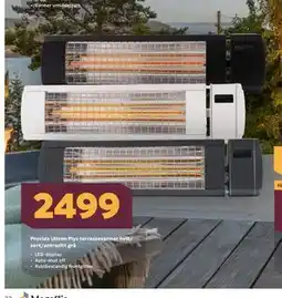 Megaflis Provida Ultron Plys terrassevarmer hvit/ sort/antrasitt grå tilbud