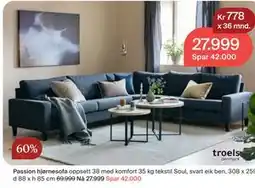 Møbelringen Passion hjørnesofa tilbud