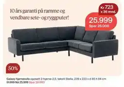Møbelringen Galaxy hjørnesofa tilbud