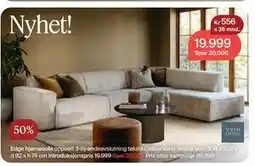 Møbelringen Edge hjørnesofa tilbud