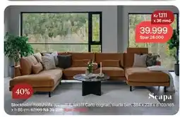 Møbelringen Stockholm modulsofa tilbud