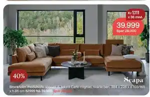 Møbelringen Stockholm modulsofa tilbud