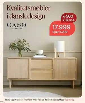Møbelringen Nellie skjenk tilbud
