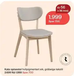 Møbelringen Kato spisestol tilbud