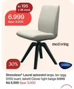 Møbelringen Stressless Laurel spisestol large, lav rygg tilbud