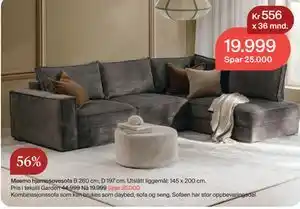 Møbelringen Maemo hjørnesovesofa tilbud