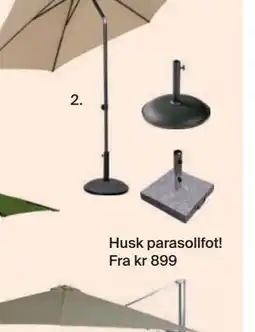 Møbelringen Husk parasollfot! tilbud