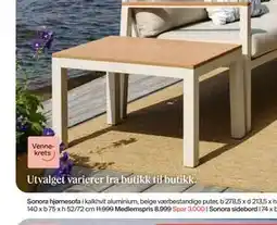 Møbelringen Sonora sidebord, Medlemspris tilbud