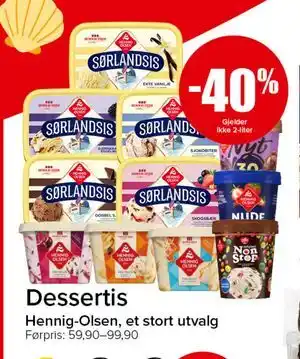 Spar Dessertis tilbud