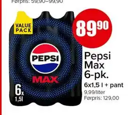 Spar Pepsi Max 6-pk tilbud