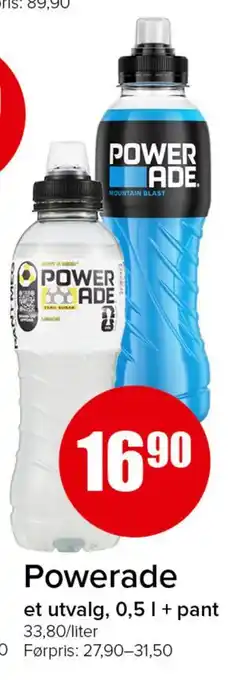 Spar Powerade tilbud