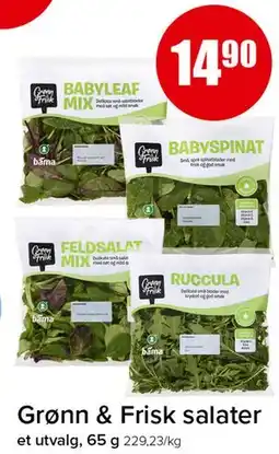 Spar Grønn & Frisk salater tilbud