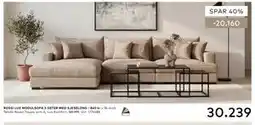 Skeidar ROSSI LUX MODULSOFA 3-SETER MED SJESELONG tilbud