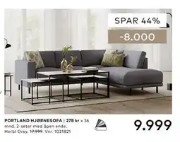 Skeidar PORTLAND HJØRNESOFA tilbud