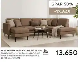 Skeidar PESCARA MODULSOFA tilbud