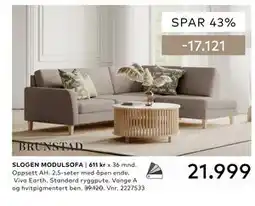 Skeidar SLOGEN MODULSOFA tilbud