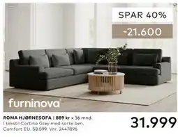 Skeidar ROMA HJØRNESOFA tilbud