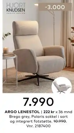 Skeidar ARGO LENESTOL tilbud
