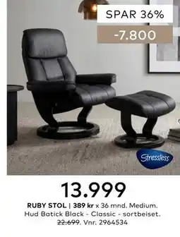 Skeidar RUBY STOL tilbud
