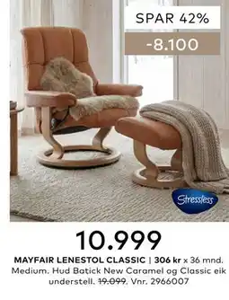 Skeidar MAYFAIR LENESTOL CLASSIC tilbud