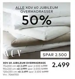 Skeidar XOV 60 JUBILEUM OVERMADRASS tilbud