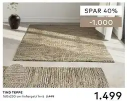 Skeidar TIND TEPPE tilbud