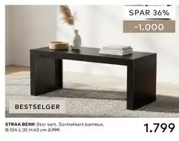 Skeidar STRAA BENK tilbud