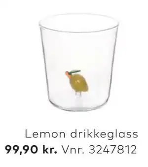 Lemon drikkeglass