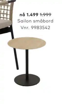Skeidar Sailon småbord tilbud
