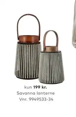 Skeidar Savanna lanterne tilbud