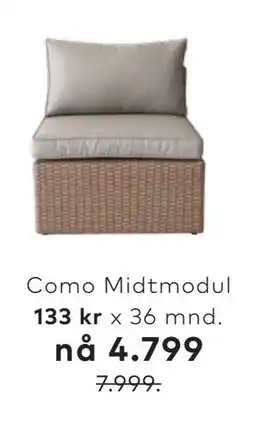 Skeidar Como Midtmodul tilbud