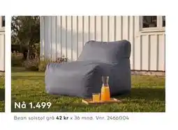 Skeidar Bean solstol grå tilbud