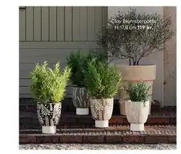 Skeidar Clay blomsterpotte tilbud