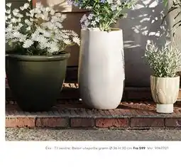 Skeidar Belair utepotte grønn Ø:36 H:30 cm tilbud