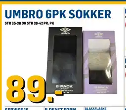 Price Lagerbutikk Umbro 6pk sokker tilbud