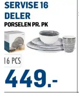 Price Lagerbutikk Servise 16 deler tilbud