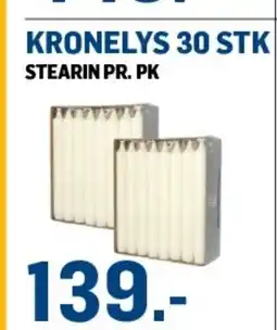 Price Lagerbutikk Kronelys 30 stk tilbud