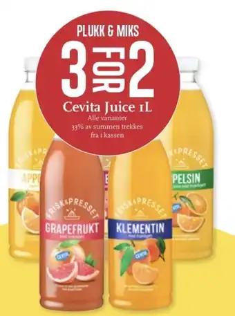 CC Mat Plukk & miks cevita juice tilbud