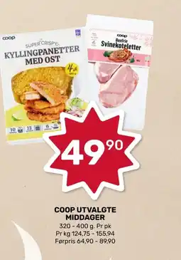 Coop Marked Coop utvalgte middager tilbud